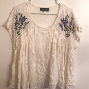 Embroidered top